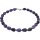 Funk-Collier Edelstein Kette Purple-Achat, violett Facettiert, ca. 46 cm