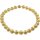 Muschelkernperlen Collier gold gelb, 16mm, 925 Silber vergoldet